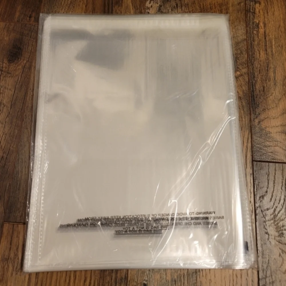 25- 6x9 SUFFOCATION WARNING CLEAR POLY MAILERS
